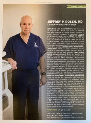 Rosen Orlando Magazine 2018