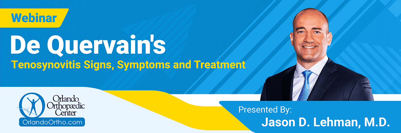 De Quervain's Tenosynovitis Signs, Symptoms And Treatment
