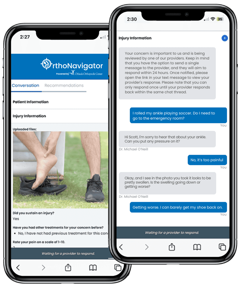 Chat with an Orthopaedic Specialist in Real Time